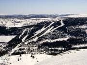 Vue depuis le Valsfjell de l'autre côté vers la remontée Blabaerfjell