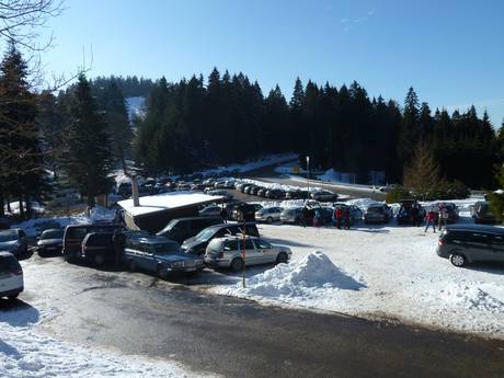 Forêt-Noire du Nord: Accès aux domaines skiables et parkings – Accès, parking Hundseck – Bühlertallifte