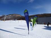 Point de rassemblement de l'école de ski à la télécabine Hirafu