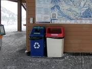 Tri des déchets dans la station de ski