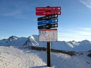Signalisation des pistes à Ischgl