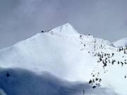 Vue sur le Blue Heaven avec d'excellentes possibilités de hors-piste
