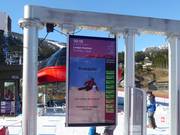 Informations sur les temps d'attente aux remontées