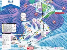 Plan des pistes Ryuoo Ski Park