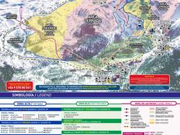 Plan des pistes Nevados de Chillán
