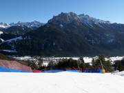 Descente vers la vallée Thöni jusqu'à Vigo di Fassa