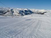 Piste fraîchement damée à Hovden