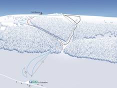 Plan des pistes La Corbatière – La Roche-aux-Crocs