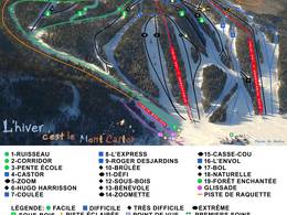 Plan des pistes Mont Castor