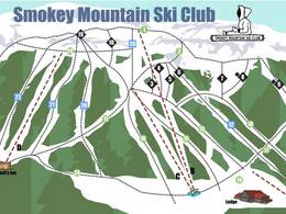 Plan des pistes Smokey Mountain