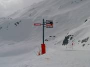Signalisation des pistes dans le domaine skiable Brévent-Flégère