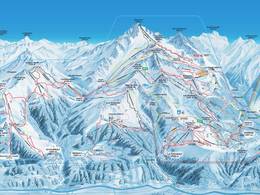 Plan des pistes 4 Vallées – Verbier/La Tzoumaz/Nendaz/Veysonnaz/Thyon