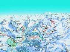 Plan des pistes Saas-Balen