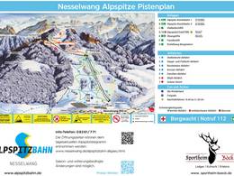 Plan des pistes Nesselwang – Alpspitze (Alpspitzbahn)
