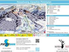 Plan des pistes Nesselwang – Alpspitze (Alpspitzbahn)