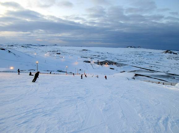 Descente facile depuis le Kóngsgil