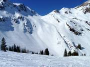 Domaine freeride au Zweitausender
