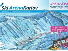 Plan des pistes Praděd/Myšák – Malá Morávka (Ski Karlov)