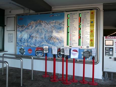 Dolomites de Fiemme: indications de directions sur les domaines skiables – Indications de directions Latemar – Obereggen/Pampeago/Predazzo