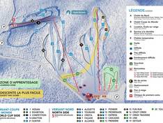 Plan des pistes Mont Cascades
