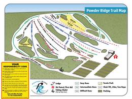 Plan des pistes Powder Ridge