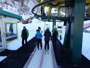 Assistance à l’embarquement au télésiège