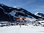 Turm 6er - 6 places | Télésiège rapide (débrayable) avec capots de protection et sièges chauffants