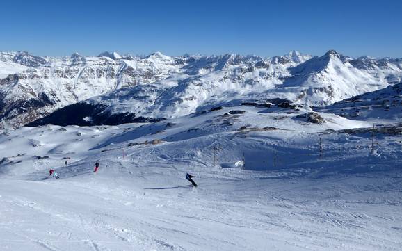 Skier dans les Alpes de l'Adula