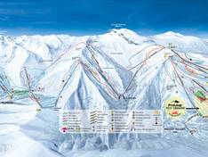 Plan des pistes Espace Lumière – Pra Loup/Val d’Allos