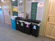 Tri des déchets dans la station de ski Nesfjellet