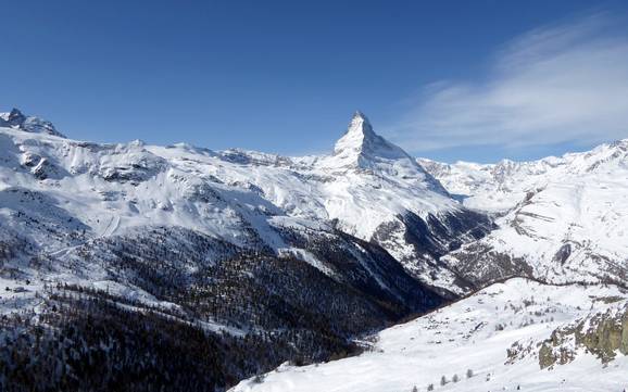 Zermatt-Matterhorn: Taille des domaines skiables – Taille Zermatt/Breuil-Cervinia/Valtournenche – Matterhorn (Le Cervin)