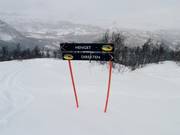 Signalisation des pistes à Raudalen