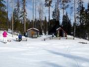 Aire de repos dans le domaine skiable de Levi