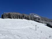 Traces de poudreuse dans la partie inférieure du télésiège Sonnalmbahn