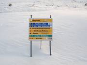 Signalisation dans le domaine skiable