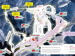 Plan des pistes Pine Ridge Resort – Kandatsu