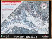 Plan des pistes de ski de fond Santa Caterina Valfurva