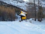 Enneigement artificiel jusqu'à Spielboden, 2450 m d'altitude 