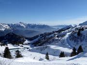 Vue sur le domaine skiable Zoncolan