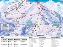 Plan des pistes Savognin