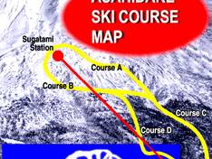 Plan des pistes Asahidake