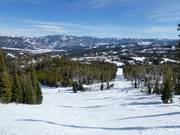 Vue depuis Spirit Mountain sur les Spanish Peaks