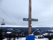 Signalisation des pistes dans le domaine skiable Funäsdalsberget