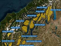 Plan des pistes Southern Lakes