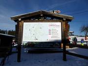 Plan des pistes à la station de vallée