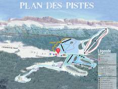 Plan des pistes Col de Marcieu – Saint Bernard du Touvet