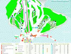 Plan des pistes Mont Kanasuta