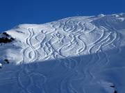 Départ de la descente à variantes Nidla