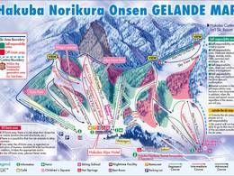 Plan des pistes Hakuba Norikura