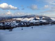 Vue sur les pistes du Mt. Isola